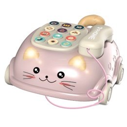 Игрушка-каталка "Телефон с котиками", 2 цвета