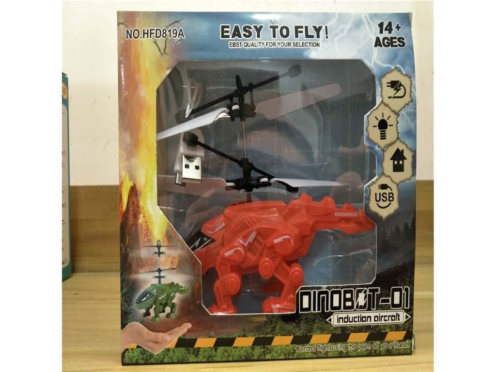 Интерактивный летающий динозавр Dinosaur Blue