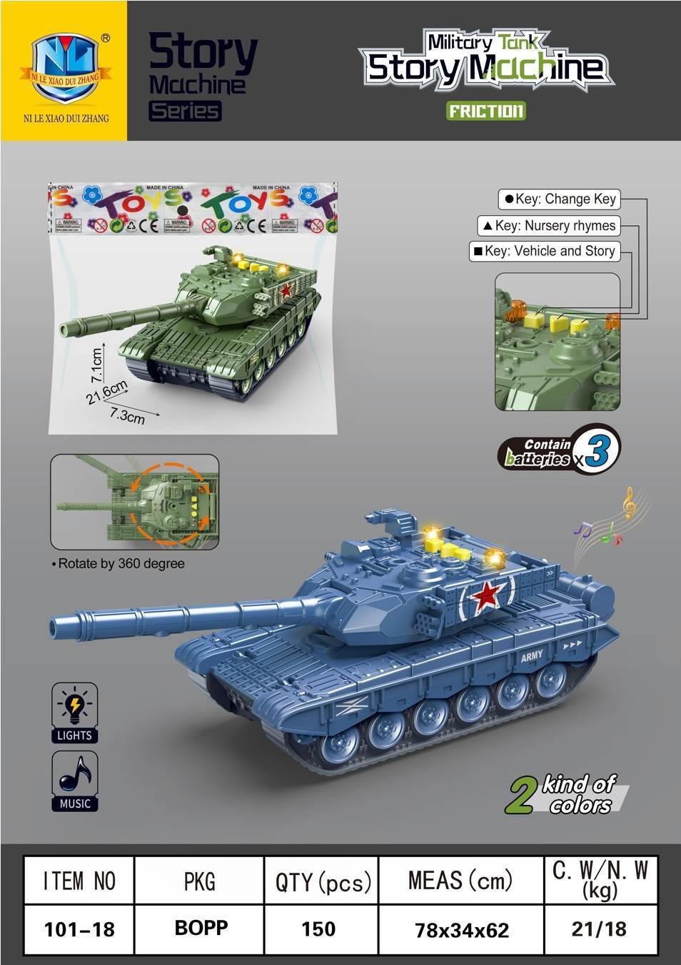 Инерционный танк-сказочник, военная серия