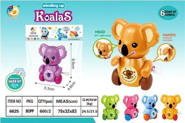 Заводной коала: бег, плавание, игрушка для ванной