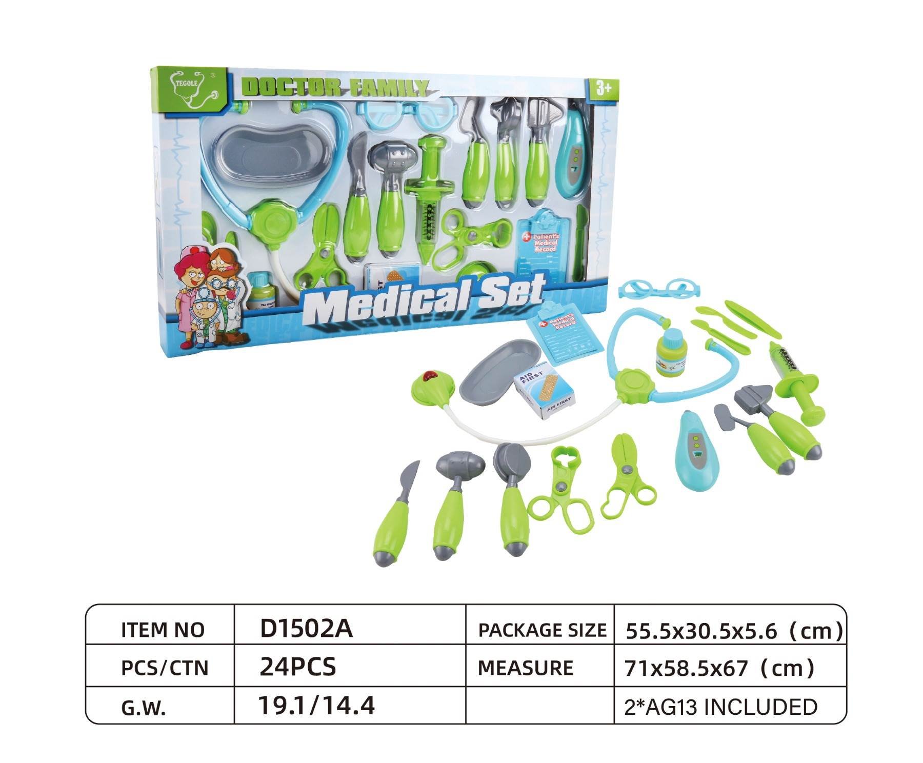 Игровой набор доктора, медицинские инструменты