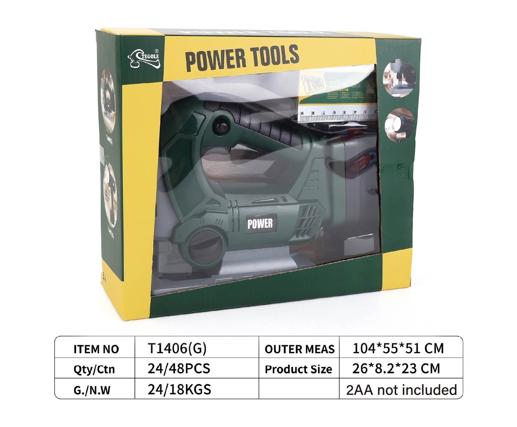 Набор детских инструментов Green Simulation Power Tools