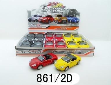 Металлические машинки Porsche 1:32, инерционные, со светом