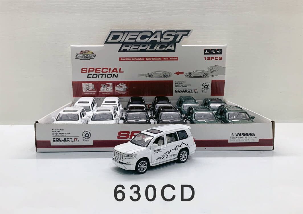 Металлическая модель Toyota Prado 1:32, инерционная, со светом