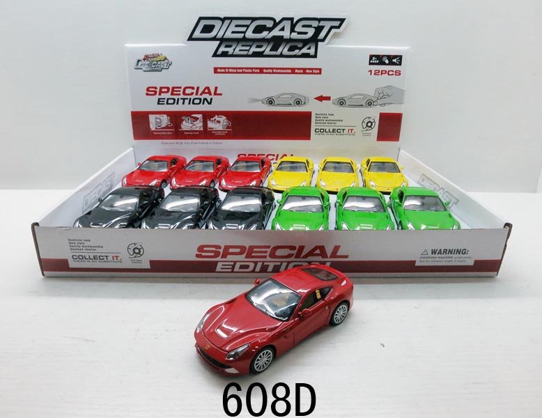 Металлическая модель Ferrari F12, масштаб 1:32, со светом и звуком