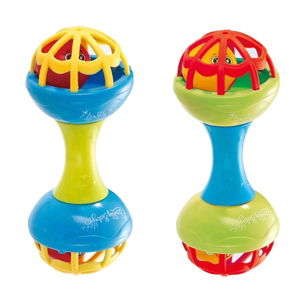 Погремушка детская двухсторонняя развивающая