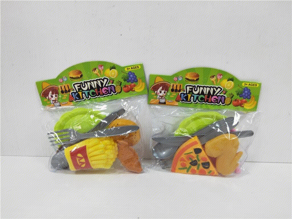 Игровой набор "Пицца и стейк": продукты для сюжетно-ролевых игр
