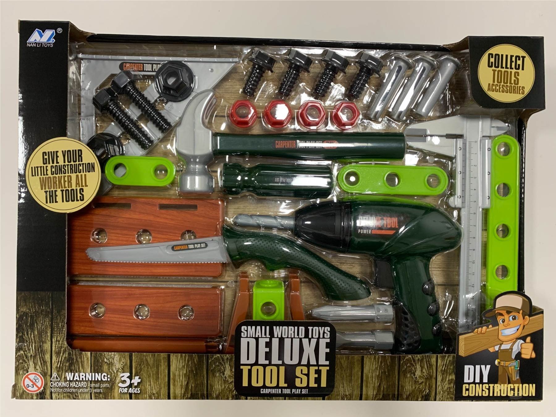 Игровой набор инструментов Hand Drill (темно-зеленый)