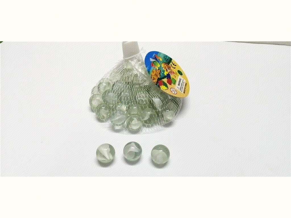 Стеклянные шарики 16мм, белые, 100шт/коробка