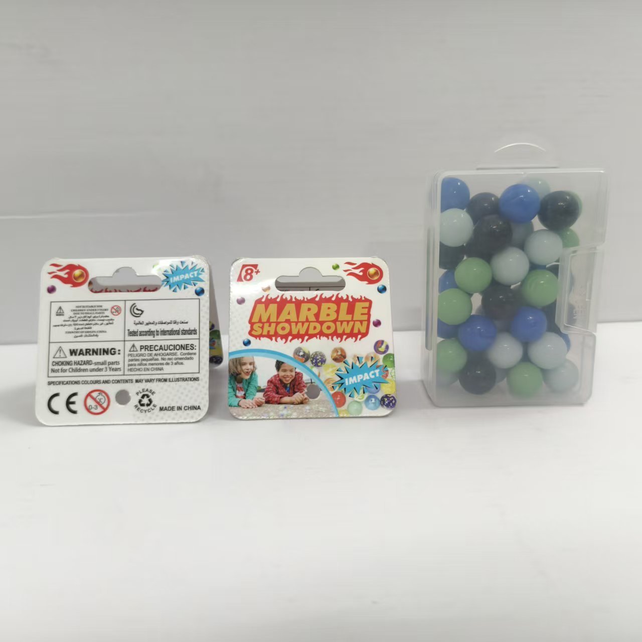 Стеклянные шарики для игр, кремовый цвет, 40 шт.