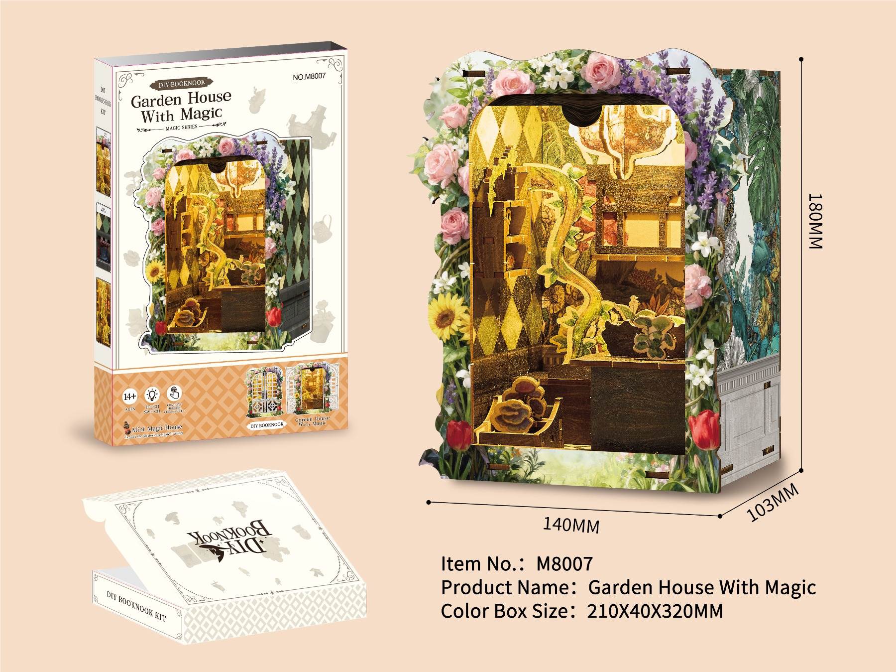 Конструктор-домик Flower House Magic House, DIY сборка