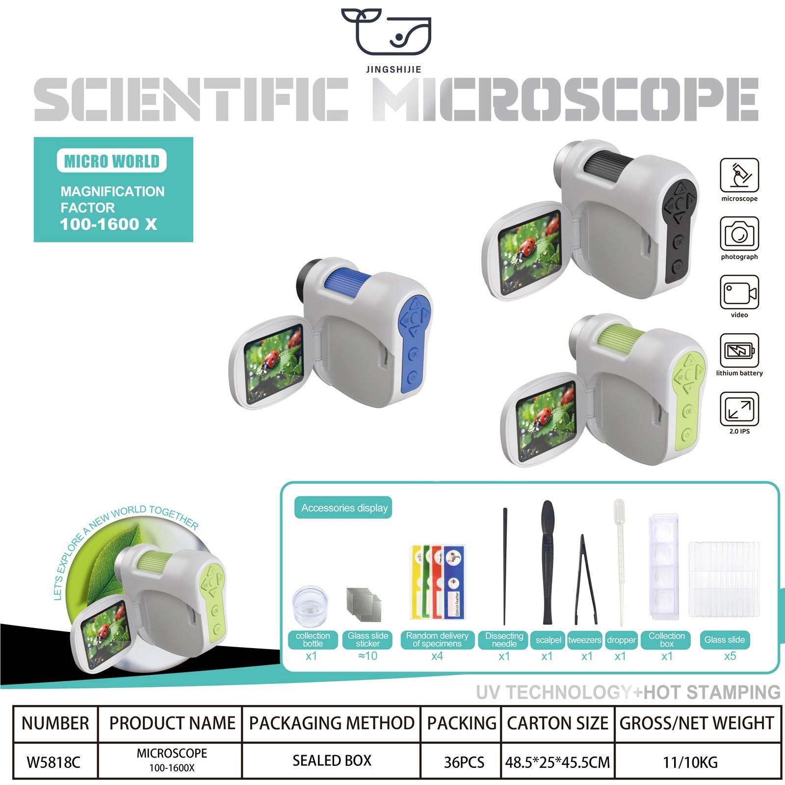 Цифровой микроскоп Smart Digital Microscope 100X-1600X