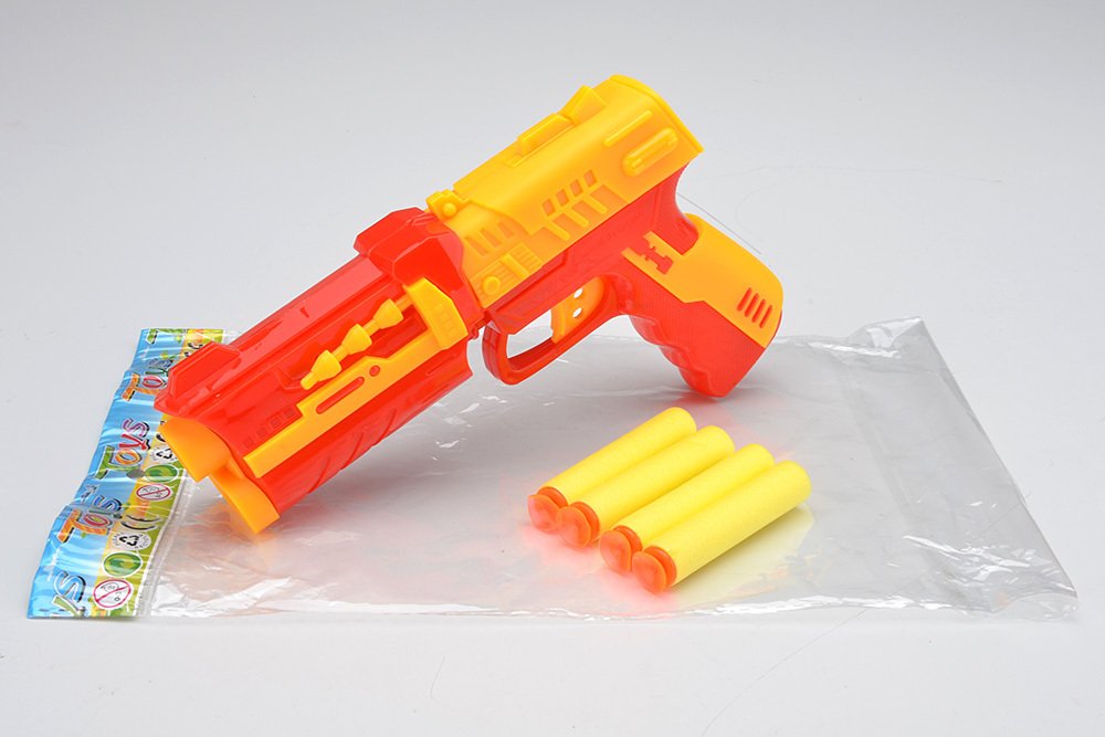 Игрушечный пистолет с мягкими пулями, 2 цвета