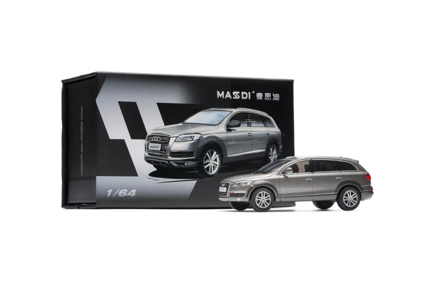 Модель Audi Q7 2008, серебристо-серая