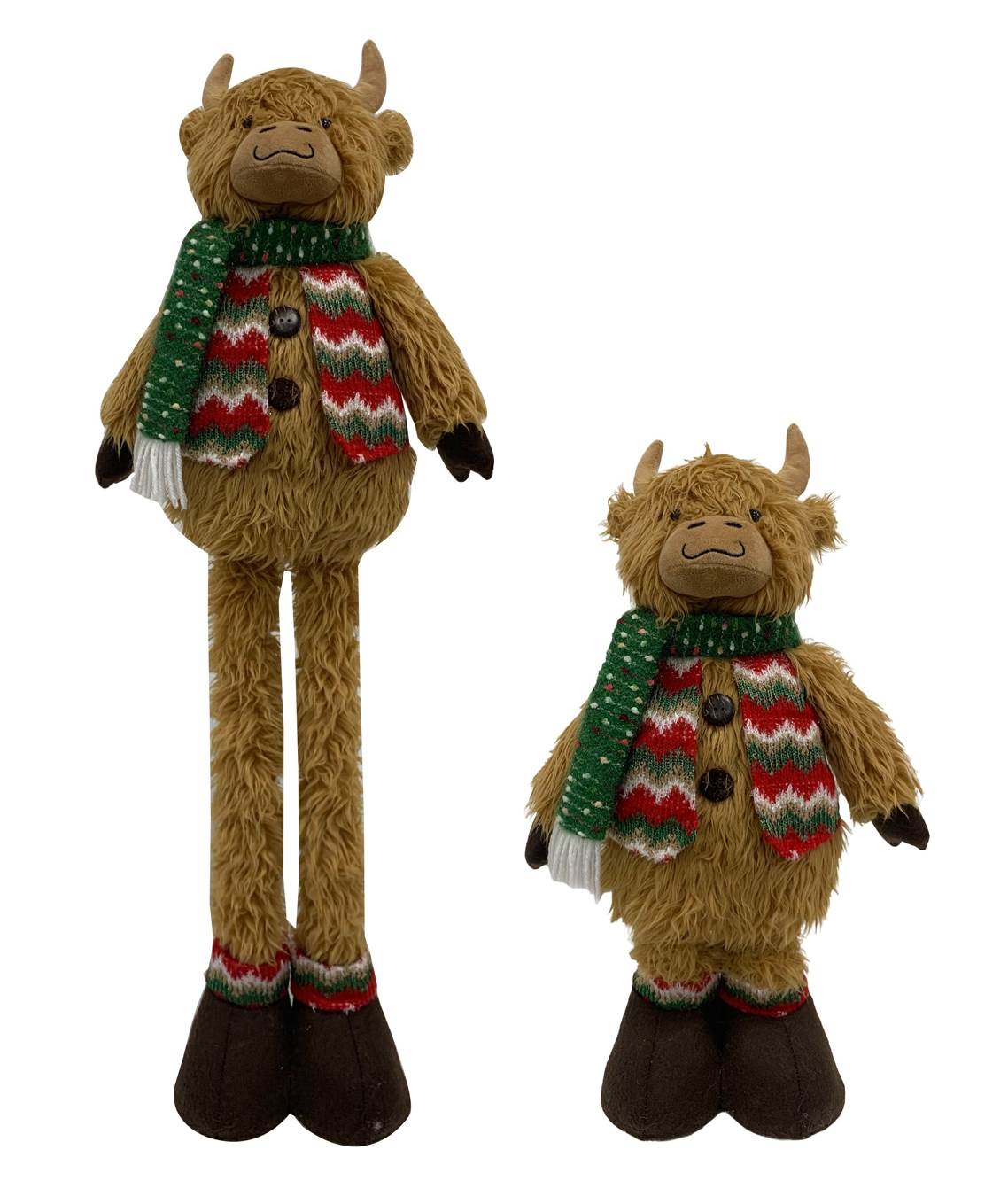 Мягкая корова, телескопическая зеленая, 40 см
