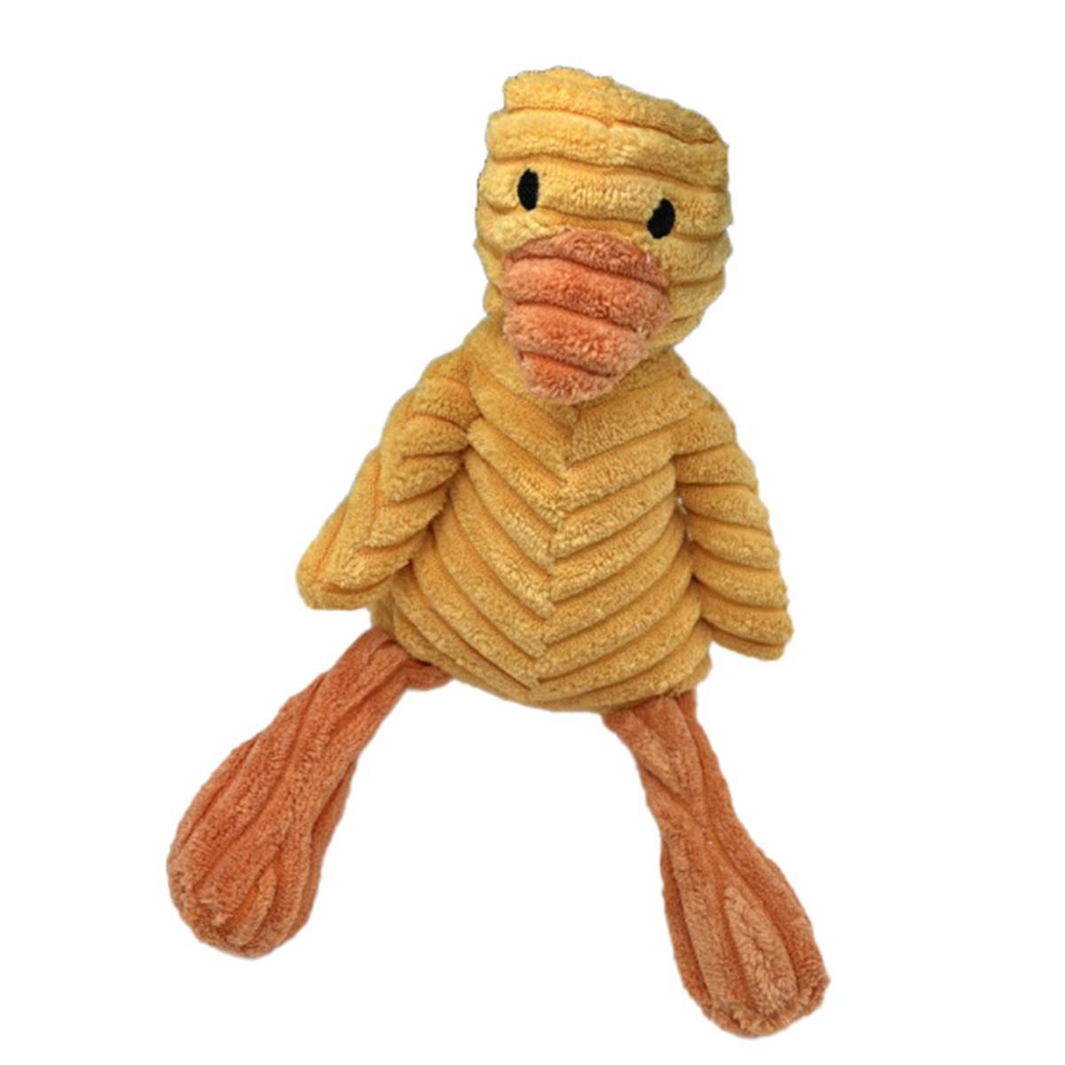 Мягкая игрушка уточка для питомцев, жёлтая