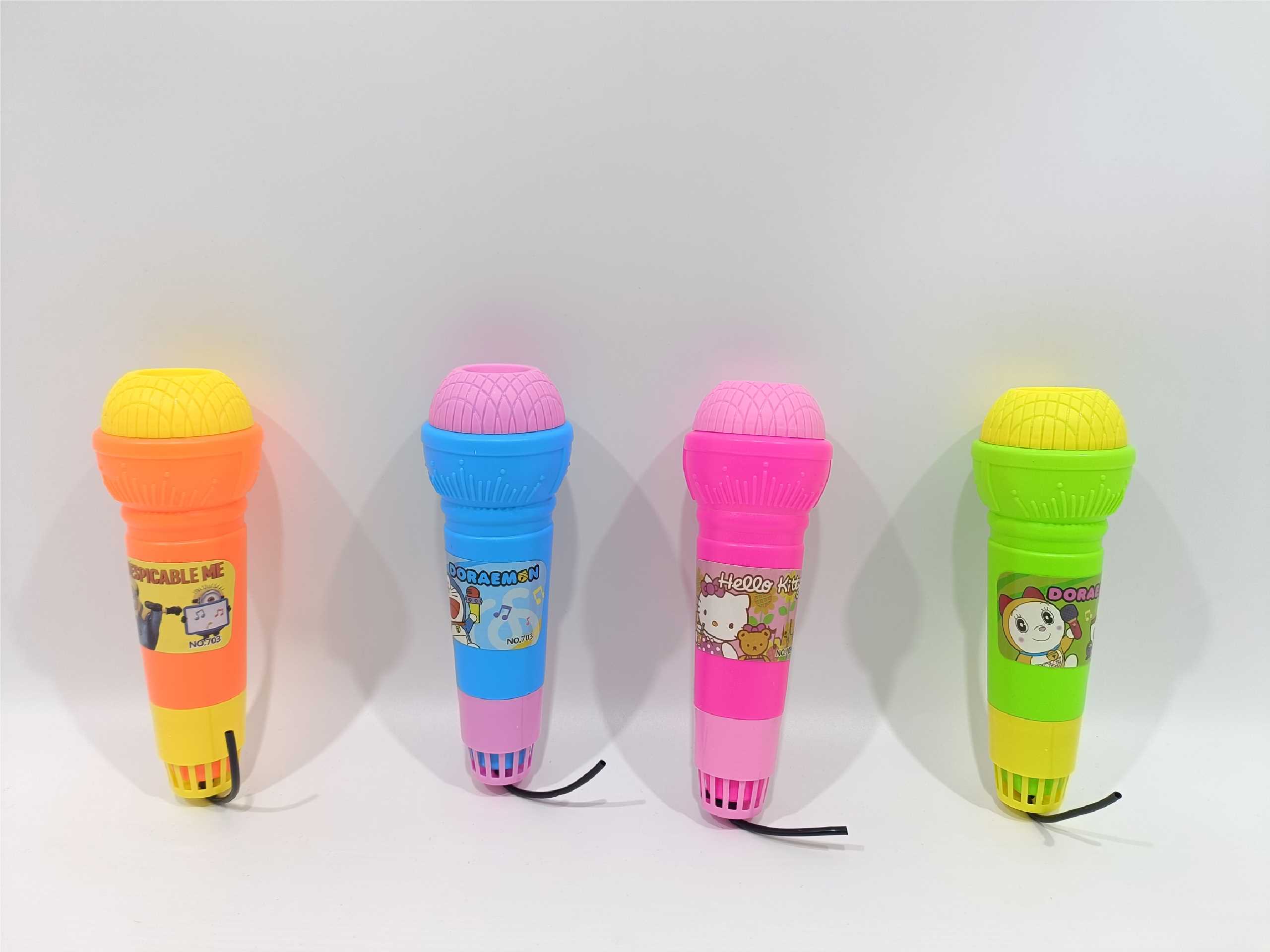 Детский микрофон-эхо KT Cat, Doraemon, Minions