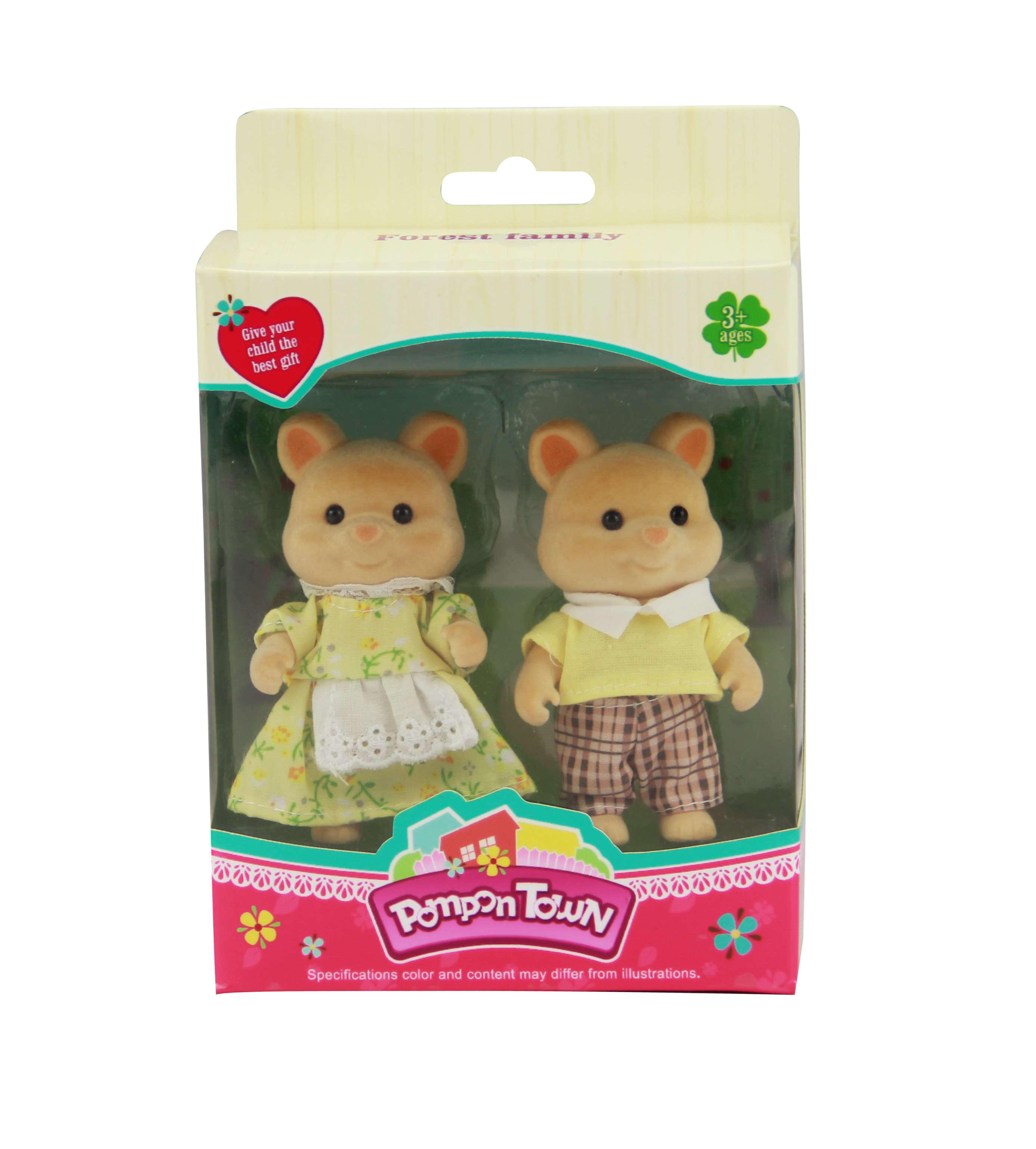 Мягкие медвежата Red Bear оптом, 2 шт. в наборе