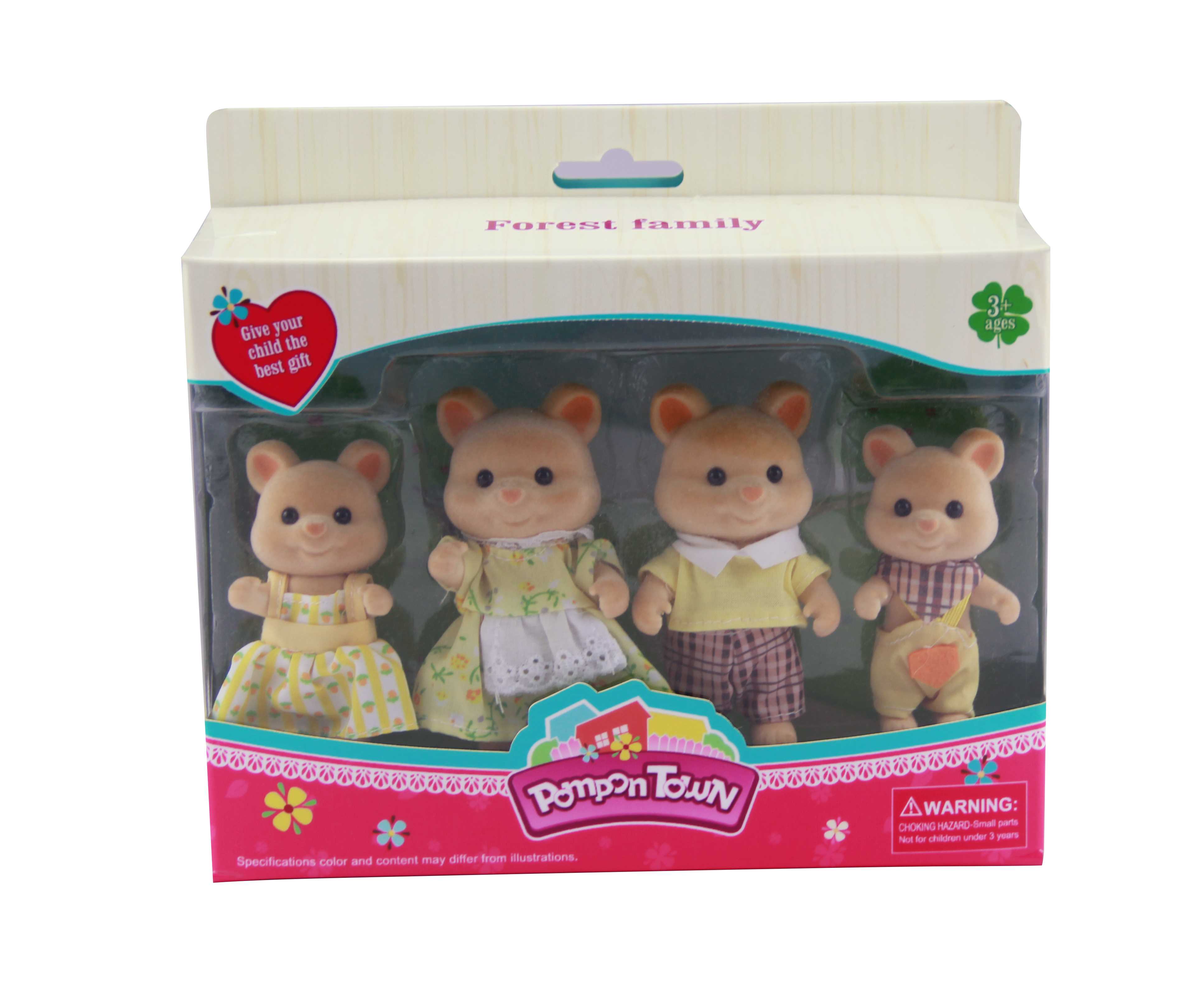 Мягкие медвежата Red Bear в наборе 4 шт.
