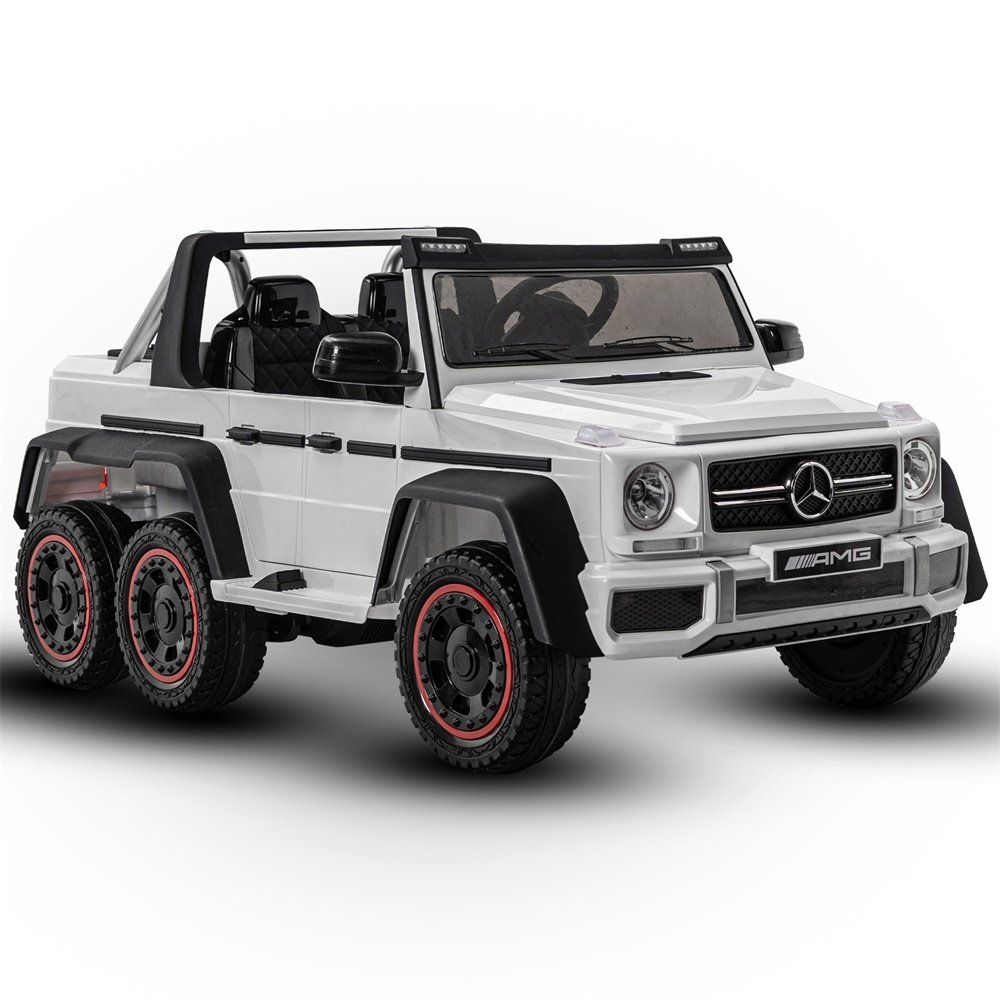 Электромобиль внедорожник 6x6 Dapen, белый/черный